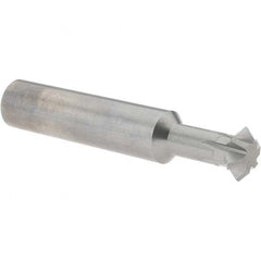 Accupro - 5/8° 5/8" Cut Diam, 0.25" Cut Width, 5/8" Shank, Solid Carbide Double-Angle Cutter - Industrial Tool & Supply