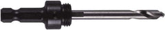 M.K. MORSE - 1-1/4 to 6" Tool Diam Compatibility, Hex Shank, High Speed Steel Integral Pilot Drill, Hole Cutting Tool Arbor - 3/8" Min Chuck, Hex Shank Cross Section, Hex Screw Attachment, For 1-1/4 to 6" Hole Saws - Industrial Tool & Supply