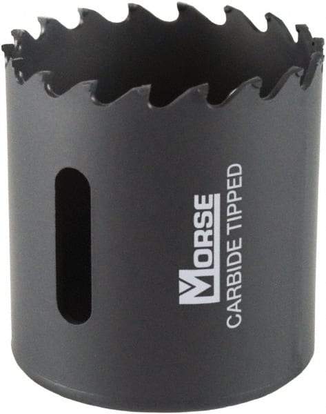 M.K. MORSE - 2-1/16" Diam, 1-15/16" Cutting Depth, Hole Saw - Carbide-Tipped Saw, Toothed Edge - Industrial Tool & Supply