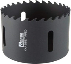 M.K. MORSE - 4-1/8" Diam, 1-15/16" Cutting Depth, Hole Saw - Carbide-Tipped Saw, Toothed Edge - Industrial Tool & Supply