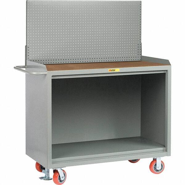 Little Giant - 3,600 Lb Capacity Mobile Service Bench - 41" Wide x 24" Deep x 43" High, Steel, Gray - Industrial Tool & Supply