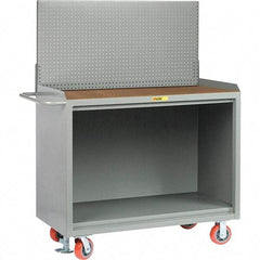 Little Giant - 3,600 Lb Capacity Mobile Service Bench - 53" Wide x 24" Deep x 43" High, Steel, Gray - Industrial Tool & Supply