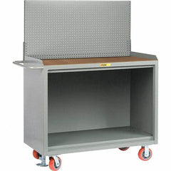 Little Giant - 3,600 Lb Capacity Mobile Service Bench - 41" Wide x 24" Deep x 43" High, Steel, Gray - Industrial Tool & Supply