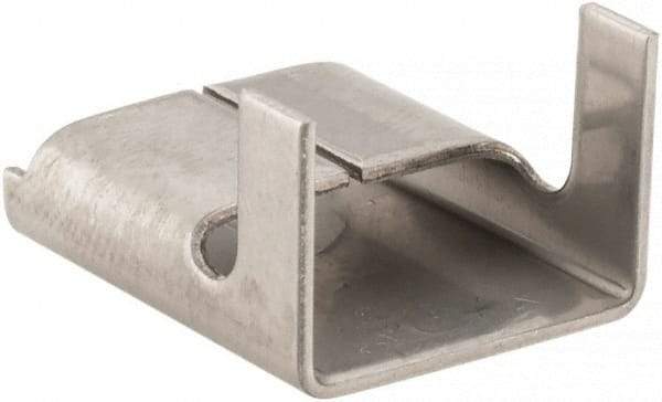 IDEAL TRIDON - Grade 304, Stainless Steel Banding Strap Wing Seal - 1/2" Wide - Industrial Tool & Supply