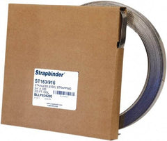 IDEAL TRIDON - Grade 304, Stainless Steel Banding Strap Roll - 3/4" Wide x 0.02" Thick - Industrial Tool & Supply