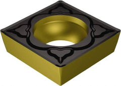 Sandvik Coromant - SCMT431 MM Grade 2220 Carbide Turning Insert - TiCN/AI2O3/TiN Finish, 90° Square, 1/2" Inscr Circle, 3/16" Thick, 1/64" Corner Radius - Industrial Tool & Supply