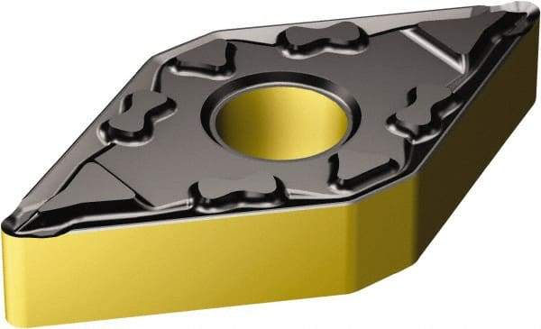 Sandvik Coromant - DNMG331 MF Grade 2220 Carbide Turning Insert - TiCN/AI2O3/TiN Finish, 55° Diamond, 3/8" Inscr Circle, 3/16" Thick, 1/64" Corner Radius - Industrial Tool & Supply