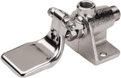 SANI-LAV - Faucet Replacement Single Pedal Foot Valve - Floor Mount - Brass, Use with Sinks, Wash Stations Scrub Sinks - Industrial Tool & Supply