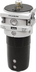 Parker - 3/4" NPT, 254 Max psi Hi-Flow Lubricator - Polypropylene Bowl, Aluminum Body, 315 CFM, 140°F Max Temp, 3-1/2" Wide x 9.7" High - Industrial Tool & Supply
