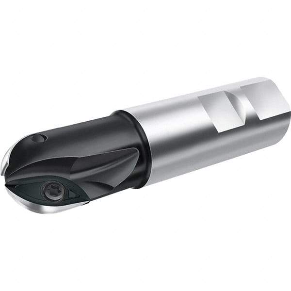 Walter - 40mm Cut Diam, 31mm Max Depth of Cut, 40mm Shank Diam, 150mm OAL, Indexable Ball Nose End Mill - 12,500 Max RPM - Industrial Tool & Supply