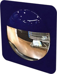 Se-Kure Domes&Mirrors - Indoor Square Convex Safety, Traffic & Inspection Mirrors - Acrylic Lens, 8" Diam, 8' Max Covered Distance - Industrial Tool & Supply