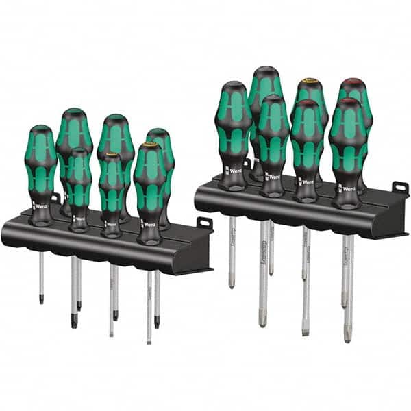 Wera - Screwdriver Sets Screwdriver Types Included: Phillips; Pozidriv; Slotted; Torx Number of Pieces: 14 - Industrial Tool & Supply