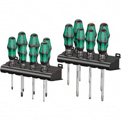 Wera - Screwdriver Sets Screwdriver Types Included: Phillips; Pozidriv; Slotted; Torx Number of Pieces: 14 - Industrial Tool & Supply