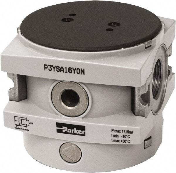 Parker - FRL Solenoid Operated Soft Start/Quick Dump Valve - Use with Parker P3Y Filters, Regulators & Lubricators - Industrial Tool & Supply