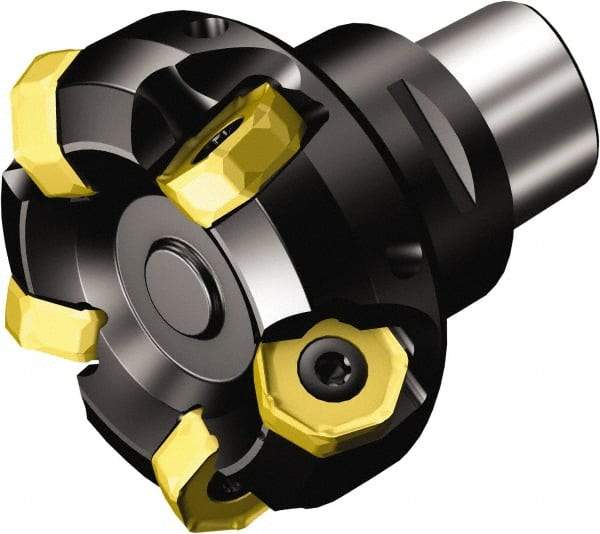 Sandvik Coromant - 5 Inserts, 2.4803" Cutter Diam, 0.1102" Max Depth of Cut, Indexable High-Feed Face Mill - Series CoroMill 745 - Industrial Tool & Supply