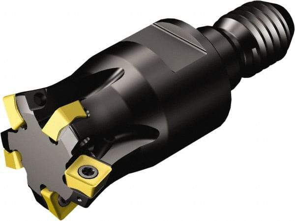 Sandvik Coromant - 4 Inserts, 0.5512" Cutter Diam, 1.2mm Max Depth of Cut, Indexable High-Feed Face Mill - Series CoroMill 415 - Industrial Tool & Supply