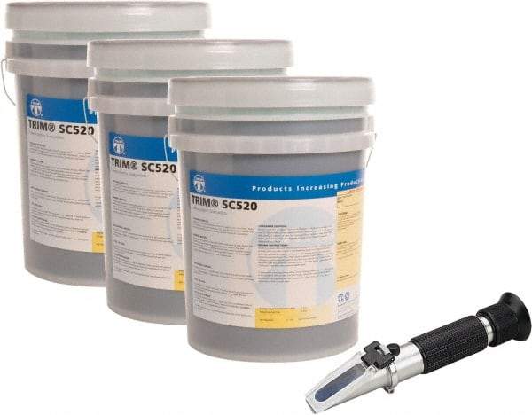 Master Fluid Solutions - Trim SC520, 5 Gal Pail Cutting & Grinding Fluid - Semisynthetic, For CNC Turning, Drilling, Milling, Sawing - Industrial Tool & Supply
