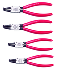 Wiha 90 Degree Bent Internal Retaining Ring Plier Set -- 4 Pieces -- Includes: Tips: .035; .050; .070; & .090" - Industrial Tool & Supply