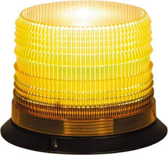 Buyers Products - 8 Joules, 80 FPM, 1" Pipe & 3-Bolt Mount Emergency Strobe Light Assembly - Powered by 12 to 24 Volts, Amber - Industrial Tool & Supply