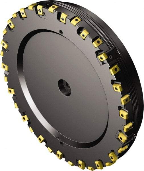 Sandvik Coromant - 254mm Cut Diam, 203.65mm Arbor Hole, 0.9mm Max Depth of Cut, 25° Indexable Chamfer & Angle Face Mill - 15 Inserts, CoroMill 425 -1707 Insert, Left Hand Cut, Series CoroMill 425 - Industrial Tool & Supply