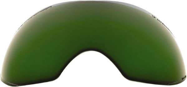 Save Phace - 11" Wide x 3-3/4" High, Lens Shade 5, Polycarbonate Lens - 5/8" Thick, Green, Inside Mount - Industrial Tool & Supply