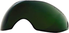 Save Phace - 11" Wide x 3-3/4" High, Lens Shade 3, Polycarbonate Lens - 5/8" Thick, Green, Inside Mount - Industrial Tool & Supply