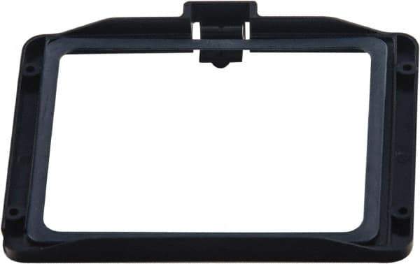 Save Phace - 3.74" Wide x 1.42" High, ABS Plastic Cover Plate - 1/4" Thick, Clear, Inside Mount - Industrial Tool & Supply