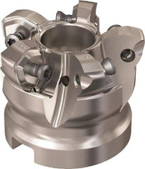 Seco - 5 Inserts, 35.6mm Cutter Diam, 1.8mm Max Depth of Cut, Indexable High-Feed Face Mill - 22mm Arbor Hole Diam, 10.4mm Keyway Width, 40mm High, R220.21 Toolholder, 218.21-230 Inserts, Series High Feed 6 - Industrial Tool & Supply