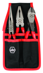 Soft Grip Pliers Belt Pack Pouch Set with High Lev; Combo & Long Nose in Belt Pack Pouch. 3 Pc. Set - Industrial Tool & Supply