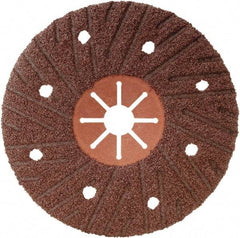 Camel Grinding Wheels - 7" Diam 7/8" Hole 16 Grit Fiber Disc - Coarse Grade, Aluminum Oxide, 8,500 Max RPM, Series Semi Flex Red Fiber - Industrial Tool & Supply