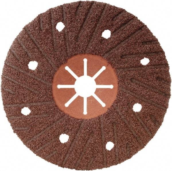 Camel Grinding Wheels - 7" Diam 7/8" Hole 36 Grit Fiber Disc - Medium Grade, Aluminum Oxide, 8,500 Max RPM, Series Semi Flex Red Fiber - Industrial Tool & Supply