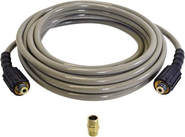 Simpson - 3,100 Max psi Fixed Pressure Washer Hose - 25' Long, Polyurethane, Female - Industrial Tool & Supply