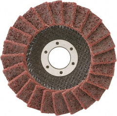Camel Grinding Wheels - 80 Grit, 5" Disc Diam, 7/8" Center Hole, Type 29 Aluminum Oxide Flap Disc - 12,200 Max RPM, Non-Woven Backing, Arbor Attaching System, Non-Woven - Industrial Tool & Supply
