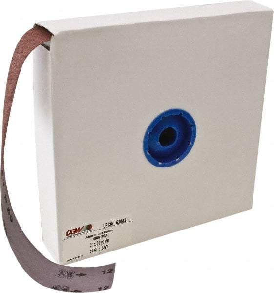 Camel Grinding Wheels - 2" x 50 Yd 40 Grit Aluminum Oxide Shop Roll - Medium Grade - Industrial Tool & Supply