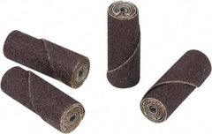 Camel Grinding Wheels - 3/4" Max Roll Diam x 2" OAL, 60 Grit Aluminum Oxide Straight Cartridge Roll - 1/4" Pilot Hole Diam, 18,000 Max RPM - Industrial Tool & Supply