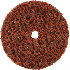 Camel Grinding Wheels - 4" Medium Grade Aluminum Oxide Deburring Disc - 1/2" Center Hole, Arbor Connection, Red - Industrial Tool & Supply