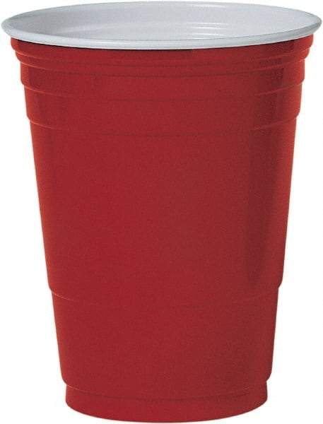 Solo - Plastic Party Cold Cups, 16 oz - Red - Industrial Tool & Supply