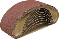 Camel Grinding Wheels - 2" Wide x 48" OAL, 100 Grit, Aluminum Oxide Abrasive Belt - Aluminum Oxide, Fine, Coated, X Weighted Cloth Backing, Dry, Series A3 - Industrial Tool & Supply