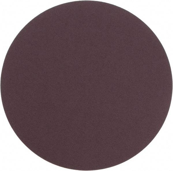 Camel Grinding Wheels - 12" Diam, 80 Grit Aluminum Oxide Adhesive PSA Disc - Medium Grade, Maroon, X Weighted Backing, Flexible - Industrial Tool & Supply