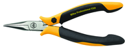 Short Snipe (Chain) Nose Straight; Serrated Jaw Pliers ESD Safe Precision - Industrial Tool & Supply