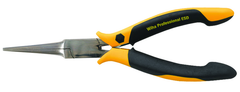 Long Needle Nose Pliers; Straight; Serrated Jaws ESD Safe Precision - Industrial Tool & Supply