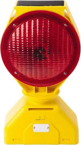 TAPCO - 7-1/2" Wide Barricade Light - Red - Industrial Tool & Supply