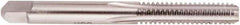 Regal Cutting Tools - M14x1.50 Metric Fine 6H 4 Flute Bright Finish High Speed Steel Straight Flute Standard Hand Tap - Bottoming, Right Hand Thread, 3-19/32" OAL, 1-21/32" Thread Length, D6 Limit, Oversize - Exact Industrial Supply