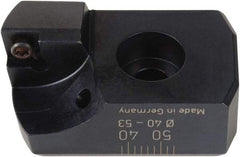 WOHLHAUPTER - CCMT06 Insert Style, 2.52" OAL, Replaceable Boring Bar Head - 0.6299" Shank Diam, Multi Use Tool, 92° Lead Angle, 2.52" Back of Bar to Cutting Edge, 1.614" Max Bore Diam, Through Coolant, Series Wohlhaupter 019 - Industrial Tool & Supply