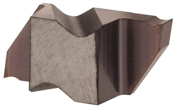 Hertel - 3M225IG K Grade HC225, 2.25mm Cutting Width Carbide Grooving Insert - 4.57mm Max Depth of Cut, Right Hand, TiAlN Finish - Industrial Tool & Supply
