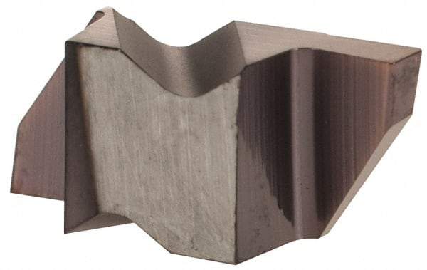 Hertel - 4125IG Grade HC225, 3.18mm Cutting Width Carbide Grooving Insert - 6.35mm Max Depth of Cut, Left Hand, TiAlN Finish - Industrial Tool & Supply