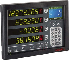 Newall - 2 Axis, 16" X-Axis Travel, 160" Z-Axis Travel, Lathe DRO System - 5µm/10µm Resolution, 10µm Accuracy, Digital Display - Industrial Tool & Supply
