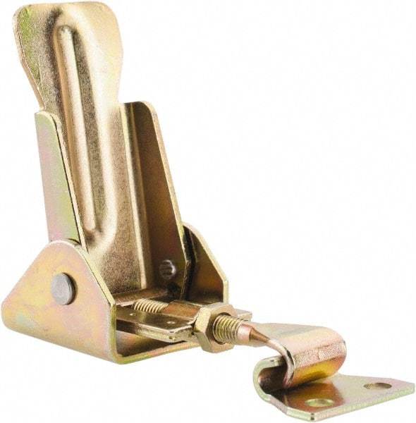 Value Collection - 3-13/32" Long x 1-3/16" Wide, Adjustable Toggle Latch - Steel, with Yellow Chromate Finish - Industrial Tool & Supply