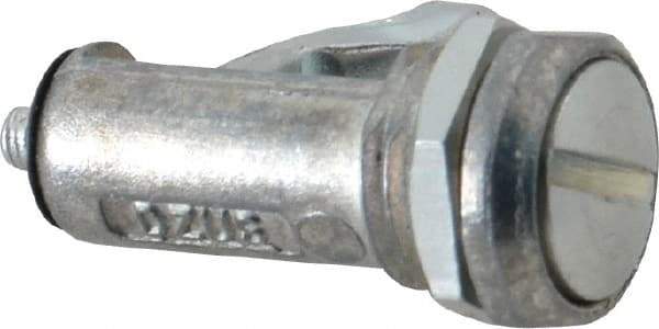 Dzus - 1/4 Turn Pawl Latch - 0.050 to 0.450 Grip, Zinc Plated Steel - Industrial Tool & Supply