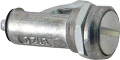 Dzus - 1/4 Turn Pawl Latch - 0.050 to 0.450 Grip, Zinc Plated Steel - Industrial Tool & Supply